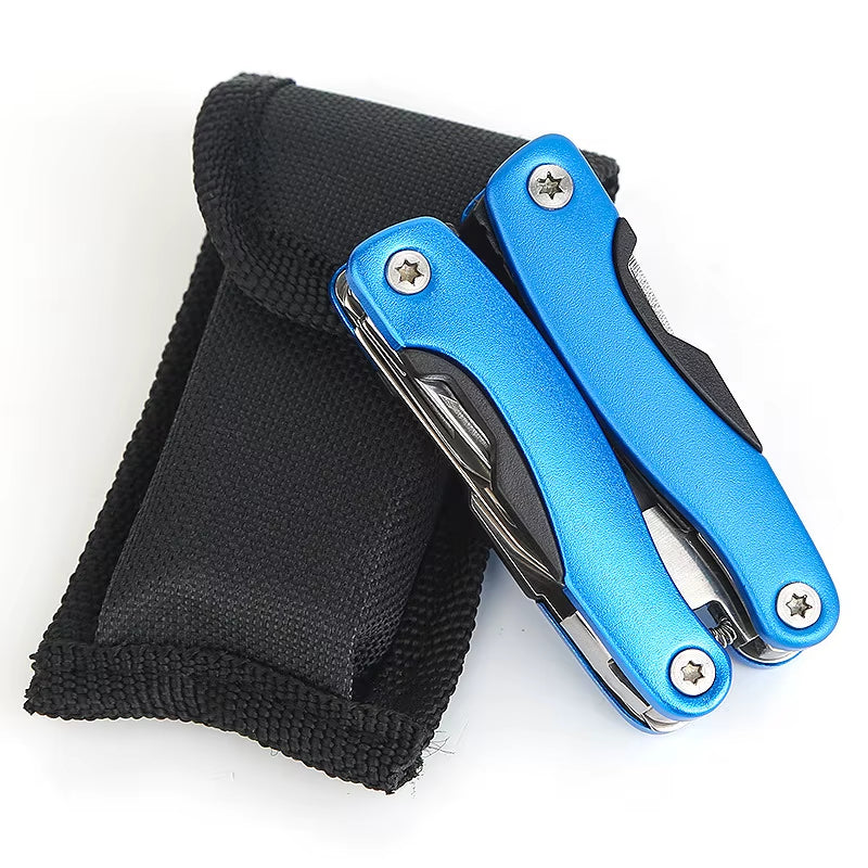 Camping Gear Outdoor Survival Stainless Steel 9 in 1 Portable Multi Tool Plier Camping Accessories Portable