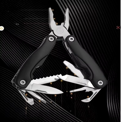 Camping Gear Outdoor Survival Stainless Steel 9 in 1 Portable Multi Tool Plier Camping Accessories Portable