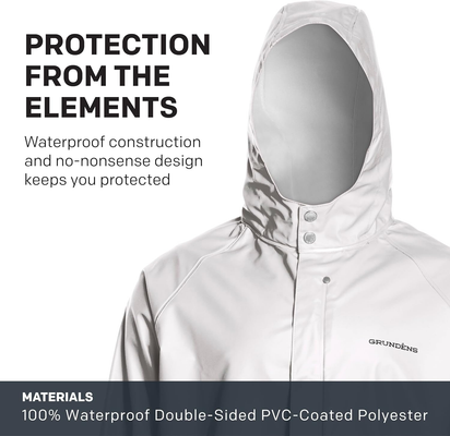 Grundens Men’S Shoreman Jacket | Waterproof, Stain-Resistant Seafood Processing Jacket