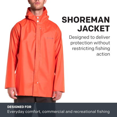 Grundens Men’S Shoreman Jacket | Waterproof, Stain-Resistant Seafood Processing Jacket
