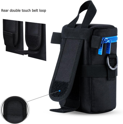Deluxe Lens Case Pouch for Canon EF 75-300Mm F4.5-5.6/Ef 24-105Mm F4L/Ef 16-35Mm F4L/RF 75-300Mm F4-5.6,Nikon AF-S 24-70Mm F2.8/16-35Mm F4G/70-300Mm F4.5-6.3G & More Lens below 3.15