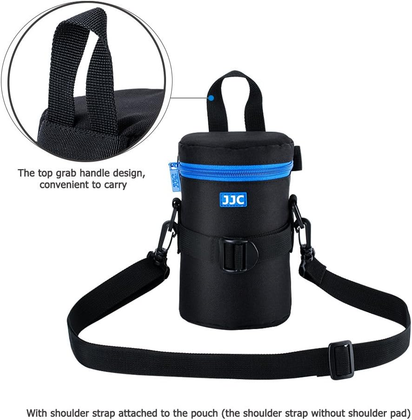 Deluxe Lens Case Pouch for Canon EF 75-300Mm F4.5-5.6/Ef 24-105Mm F4L/Ef 16-35Mm F4L/RF 75-300Mm F4-5.6,Nikon AF-S 24-70Mm F2.8/16-35Mm F4G/70-300Mm F4.5-6.3G & More Lens below 3.15