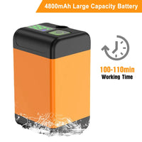 Outdoor Camping Shower, Electric Rechargeable Portable Camping Shower for Camping, Hiking, Traveling