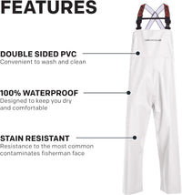 Grundens Men’S Shoreman Bib Pants | Stain-Resistant, Waterproof Seafood Processing Bibs