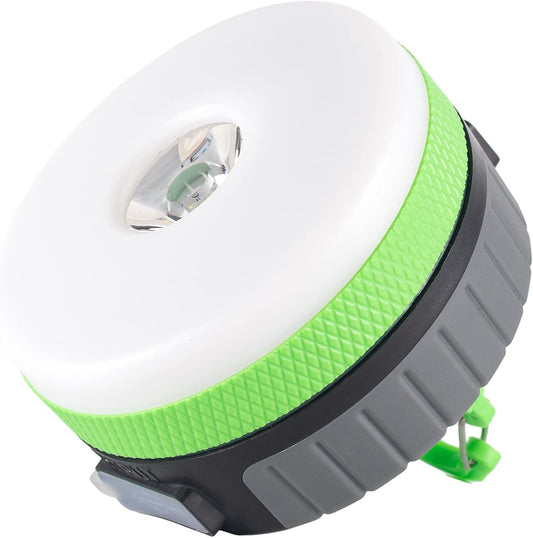 LED Camping Lantern, Rechargeable Light with Magnet Base, 2200 Mah, Survival Kit for Emergency, Hurricane, Outage, Medium Green, 1 Pack