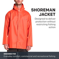 Grundens Men’S Shoreman Jacket | Waterproof, Stain-Resistant Seafood Processing Jacket