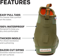 Grundens Men’S DECK-BOSS Ankle Boot | Durable, Waterproof, Capers, M 14